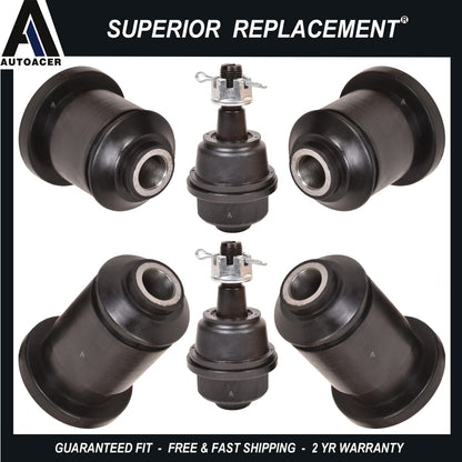 AUTOACER - 6p Front Lower Control Arm Bushings & Ball Joint Kit for Chevrolet GM