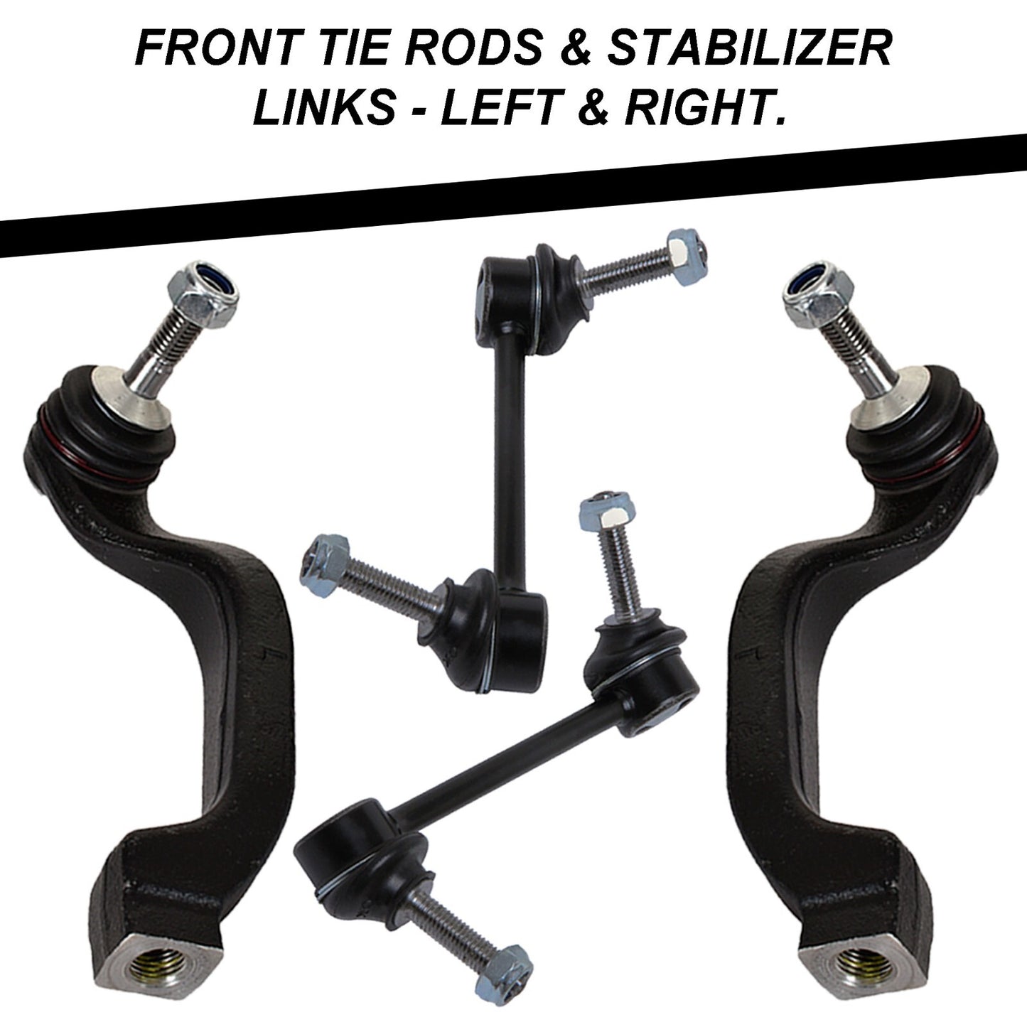 AUTOACER - 14p Front Rear Suspension Kit Tie Rods Links Mounts for Jaguar S-Type