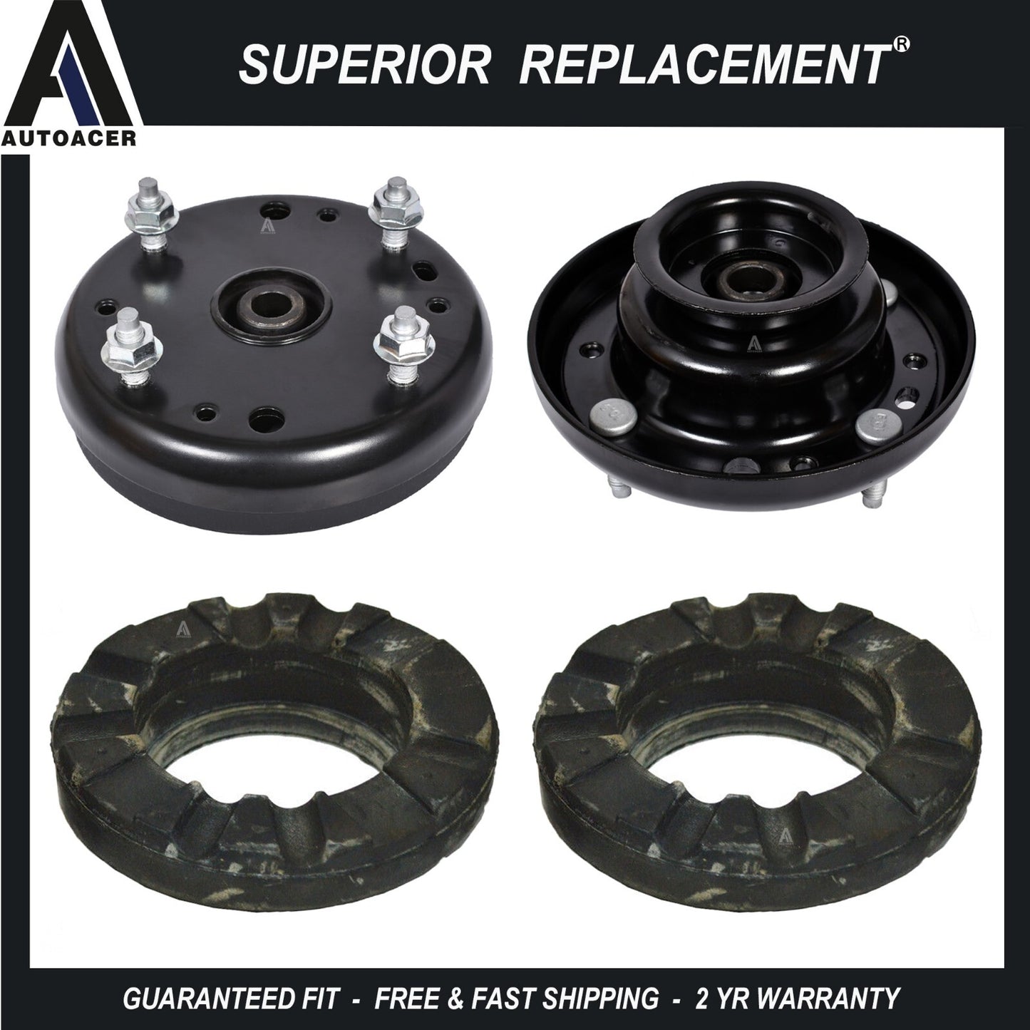 Front Strut Shock Mount Spring Seat Set 2p for Lincoln LS Ford Thunderbird 00-06