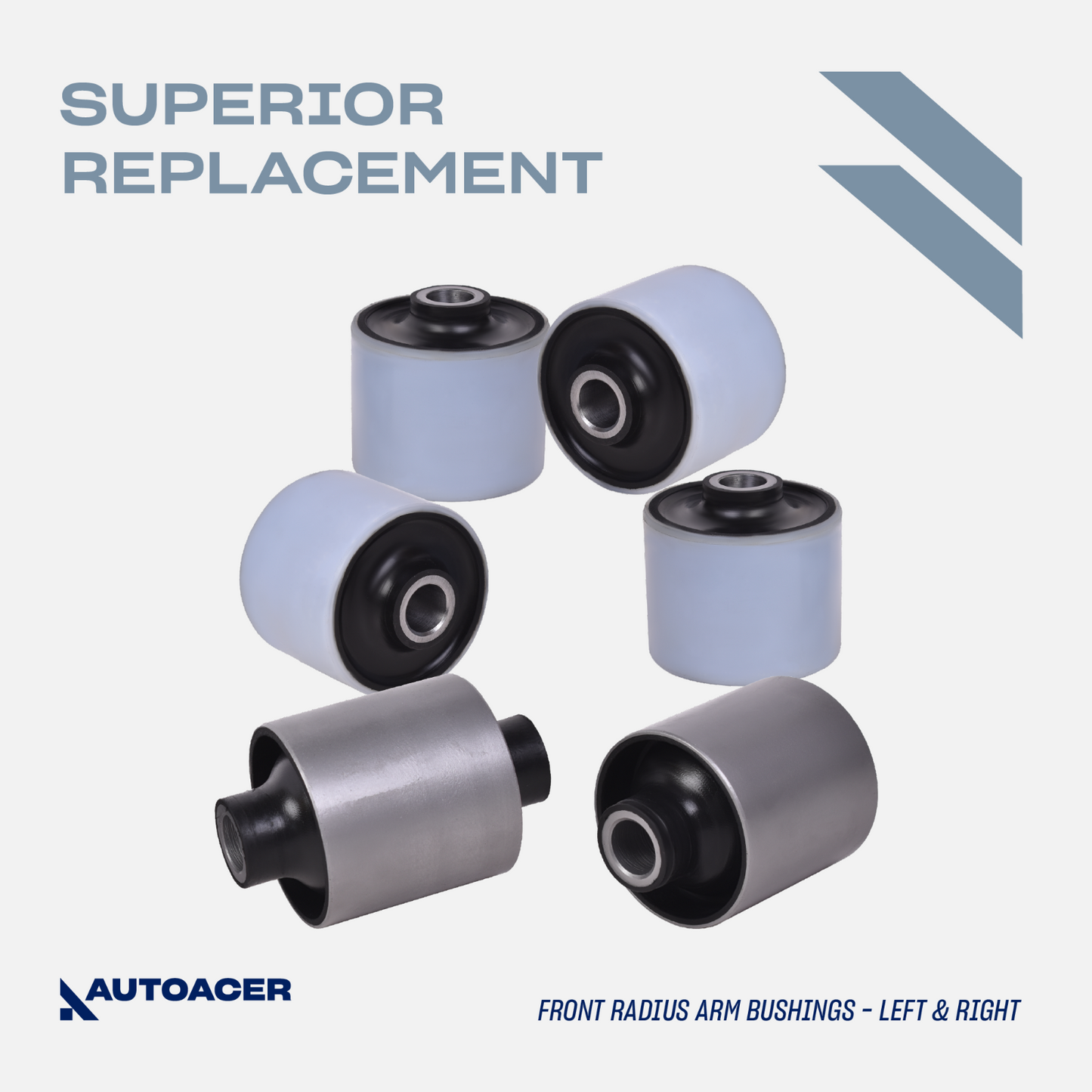 AUTOACER 19p Front & Rear Suspension Arm Bushing Replacement Kit For Discovery 2