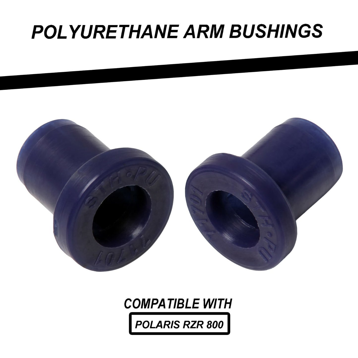 AUTOACER - 46p Front Rear A Arm Poly Bushing Kit For Polaris ARZR 800 800S 800 4