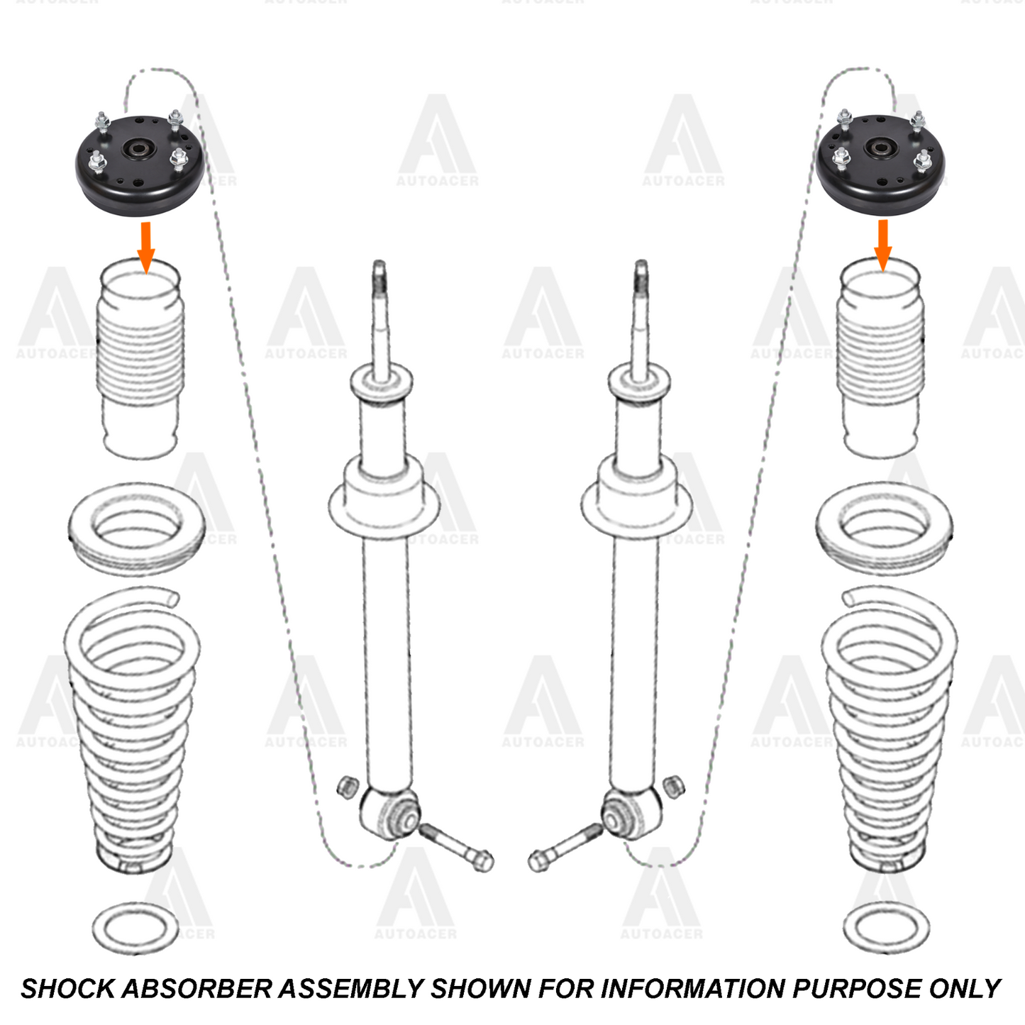 Front Upper Control Arms, Lower ball Joints, Strut Mount Set 8p for Ford Lincoln
