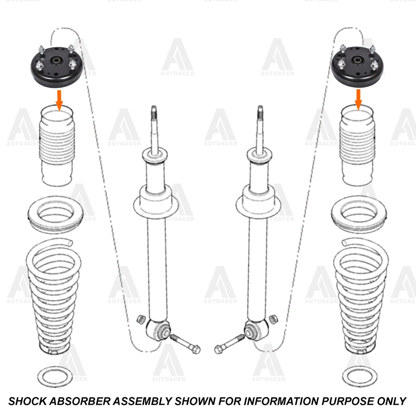 Front Upper Control Arms, Lower Arm ball Joints & Strut Mount Set 8p For Lincoln