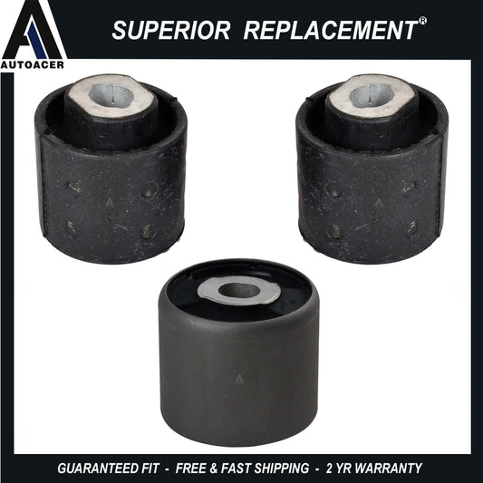 Rear Subframe Differential Bushing Kit 3pc Front & Rear for BMW E46 E83 3 SERIES