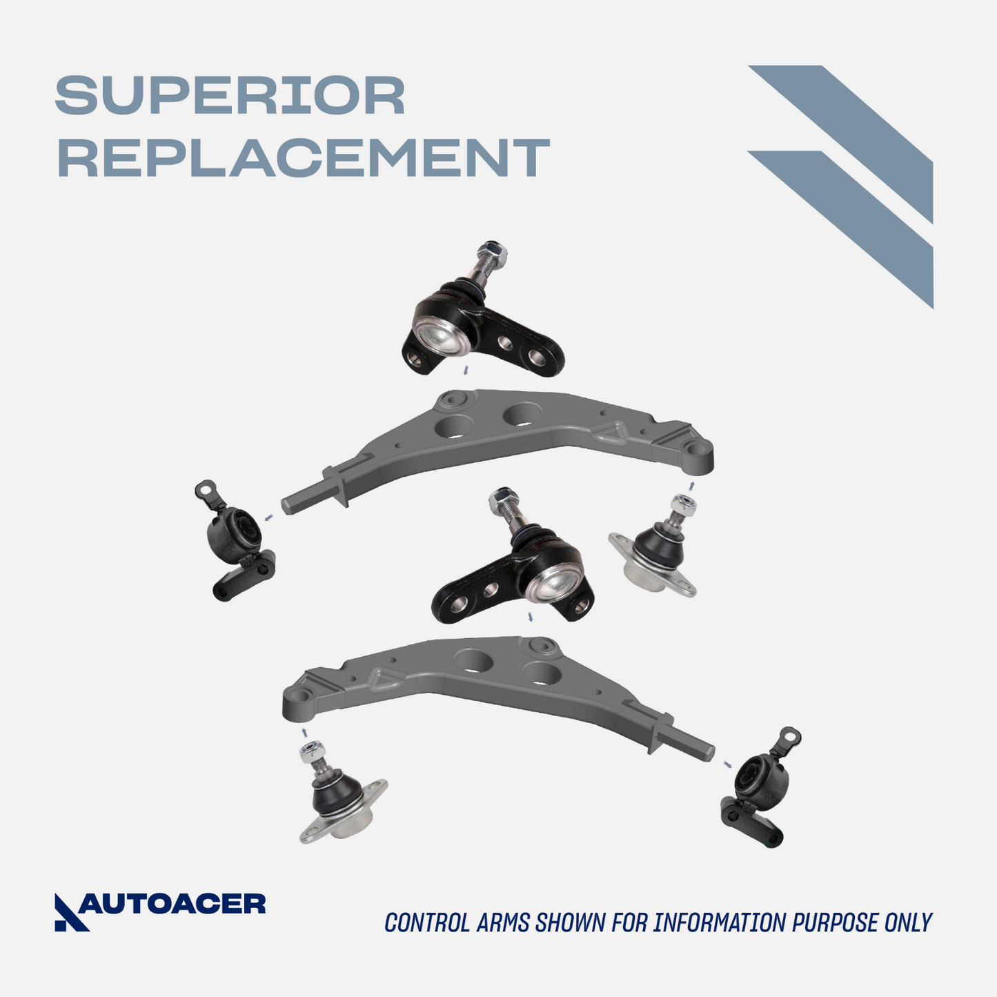 AUTOACER -10p Front Tie Rods Ball Joints Bushings Brackets Links For Mini Cooper