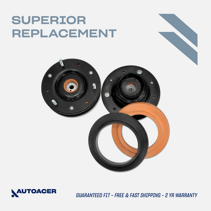 AUTOACER 2p Front Top Upper Shock Strut Damper Mount Set For Jaguar XK8 XKR X100