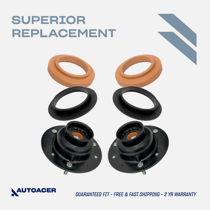 AUTOACER 2p Front Top Upper Shock Strut Damper Mount Set For Jaguar XK8 XKR X100