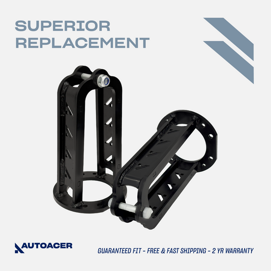 AUTOACER -2p Heavy duty 8mm Shock Turrets Standard Ht For Land Rover Discover II