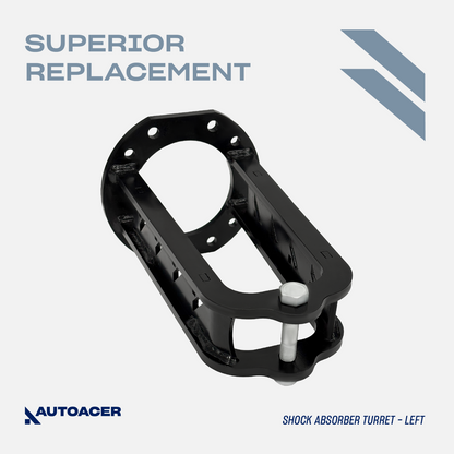 AUTOACER -2p Heavy duty 8mm Shock Turrets Standard Ht For Land Rover Discover II