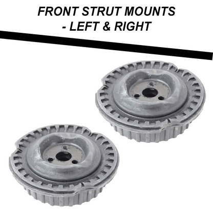 Front & Rear, Left + Right Strut Mounts Kit 4 pcs For Porsche Cayenne Q7 Touareg