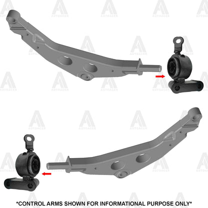 Front Lower Control Arms & Bushings with Bracket Kit 4 pcs for Mini Cooper 01-08
