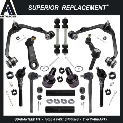 Front Upper Control Arms Sway Bar Tie Rods 14p For F-150 Blackwood Navigator 2WD