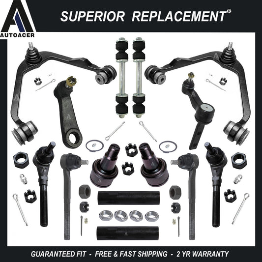 Front Upper Control Arms Sway Bar Tie Rods 14p For F-150 Blackwood Navigator 2WD