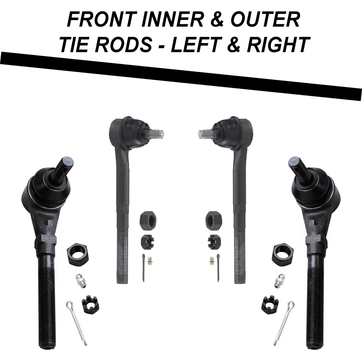 Front Upper Control Arms Sway Bar Tie Rods 14p For F-150 Blackwood Navigator 2WD