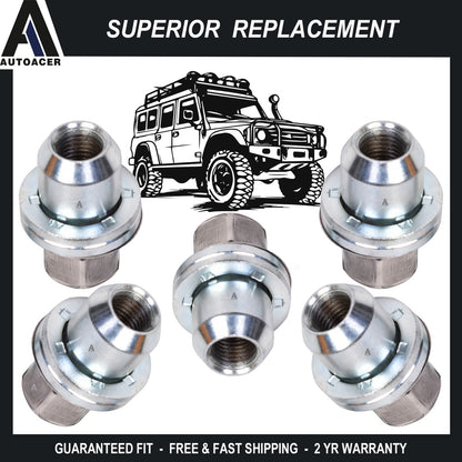 AUTOACER -5p Wheel Lug Nuts M14x1.5 for Land Rover Discovery LR2 LR4 Range Rover