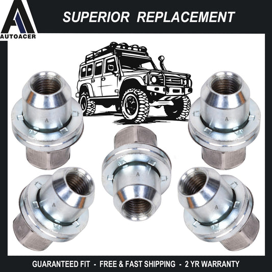 AUTOACER -5p Wheel Lug Nuts M14x1.5 for Land Rover Discovery LR2 LR4 Range Rover