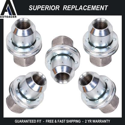 AUTOACER -5p Wheel Lug Nuts M14x1.5 for Land Rover Discovery LR2 LR4 Range Rover