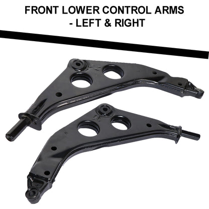 Front Lower Control Arms, Poly Bushings, Inner Outer Ball Joints Kit 8p for MINI