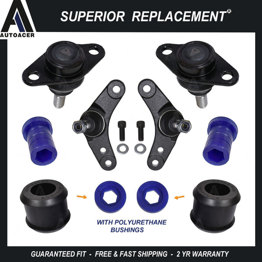 Front Lower Control Arm Poly Bushings & Inner + Outer Ball Joints For Mini 02-08