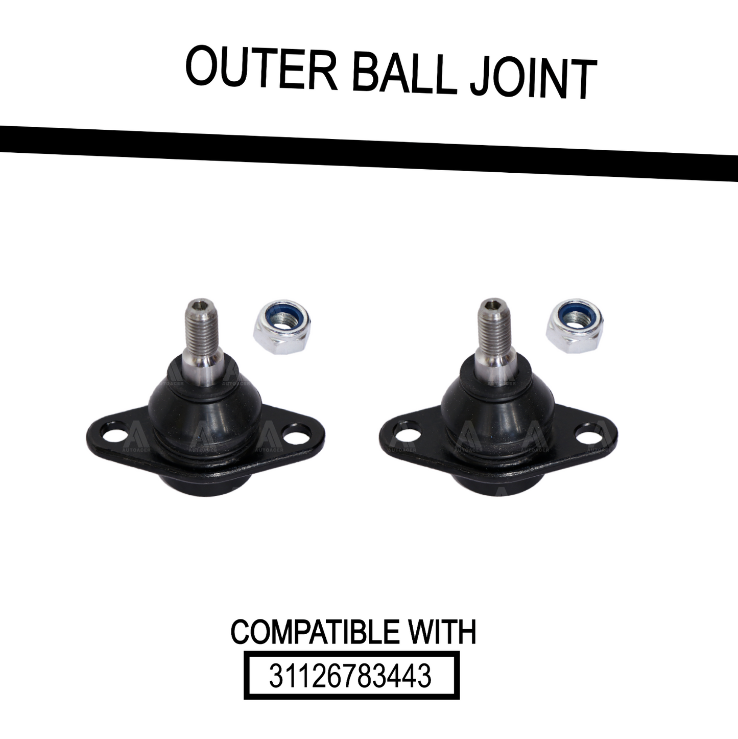 Front Lower Control Arm Poly Bushings & Inner + Outer Ball Joints For Mini 02-08