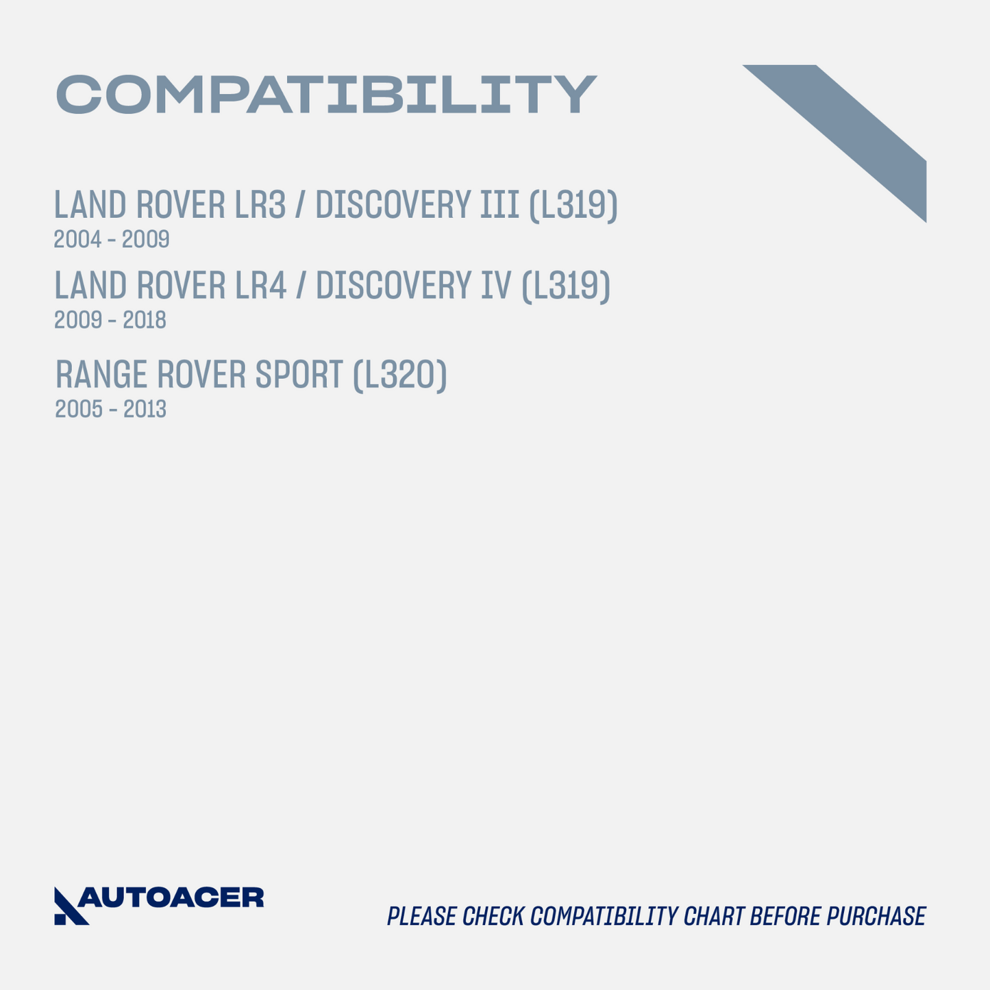 AUTOACER - 20p Front Rear Control /Knuckle Arm Bushings Ball Joints for LR3/ LR4