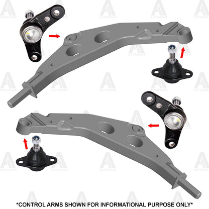 Front Lower Control Arm Inner & Outer Ball Joint Kit 4 pc for Mini Cooper 01-08
