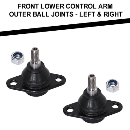 Front Suspension Kit 8p - Lower Arm Bushings, Ball Joints & Tie Rod Set for Mini