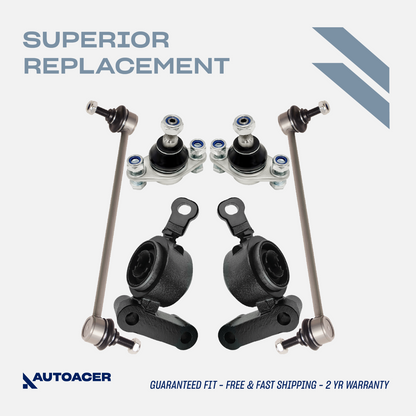 AUTOACER - 6p Front Lower Control Arm Bushings Ball Joints Links for MINI COOPER