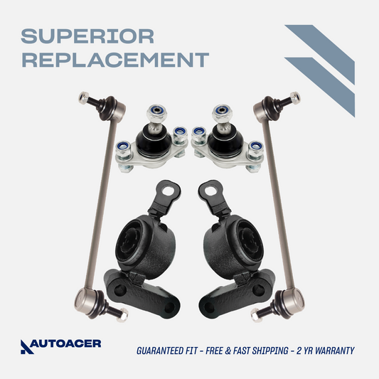 AUTOACER - 6p Front Lower Control Arm Bushings Ball Joints Links for MINI COOPER
