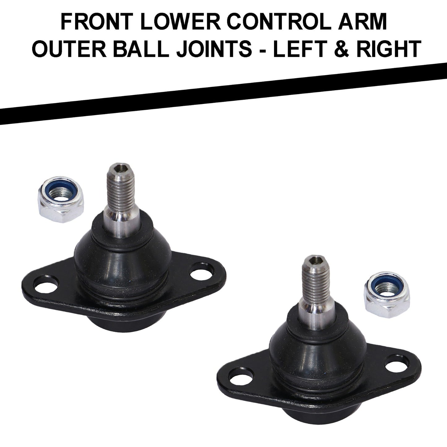 Front Strut Mounts, Lower Arm Bushings, Ball Joints & Tie Rod Set 10pcs for Mini