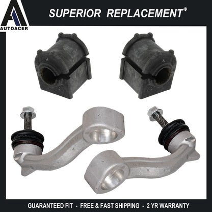 Front Sway Stabilizer Bar Links & Sway Bar Bushes 4p Kit For Jaguar S-TYPE XJ XK