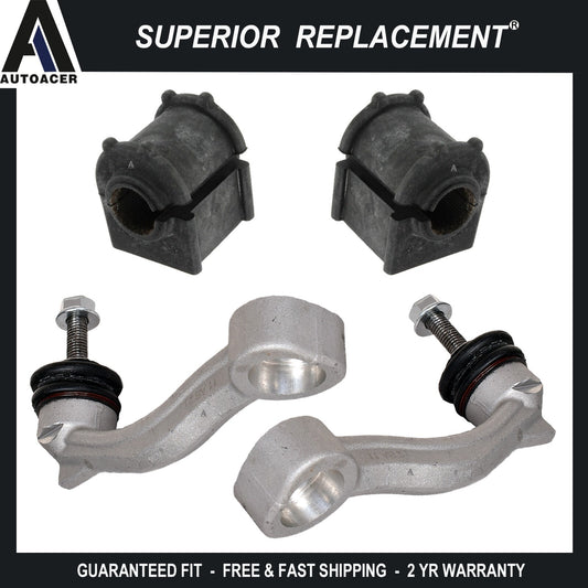 Front Sway Stabilizer Bar Links & Sway Bar Bushes 4p Kit For Jaguar S-TYPE XJ XK