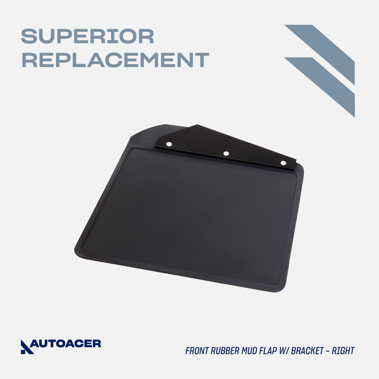 AUTOACER -2p Front Rubber MudFlaps W/Brackets For LAND ROVER DEFENDER 90/110/130