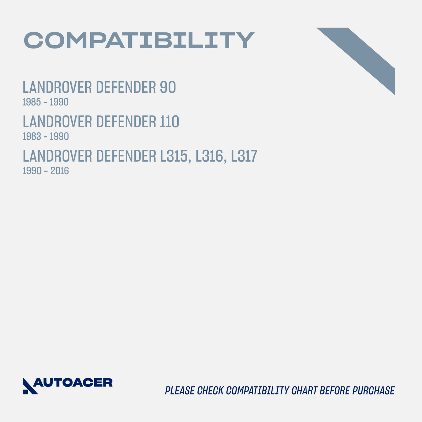 AUTOACER 4p Front & Rear Rubber Mud Flaps Mount Brackets For LAND ROVER DEFENDER