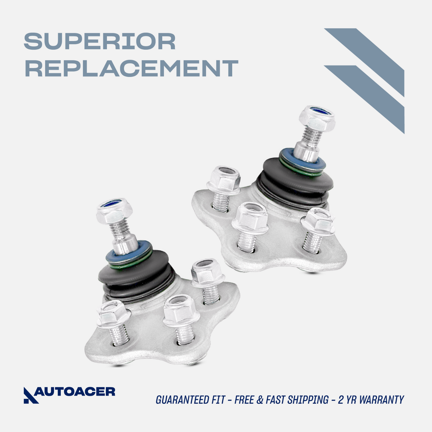 AUTOACER - 2p Front Upper Control Arm Ball Joints For Mercedes-Benz E / SL CLASS