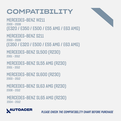 AUTOACER - 2p Front Upper Control Arm Ball Joints For Mercedes-Benz E / SL CLASS