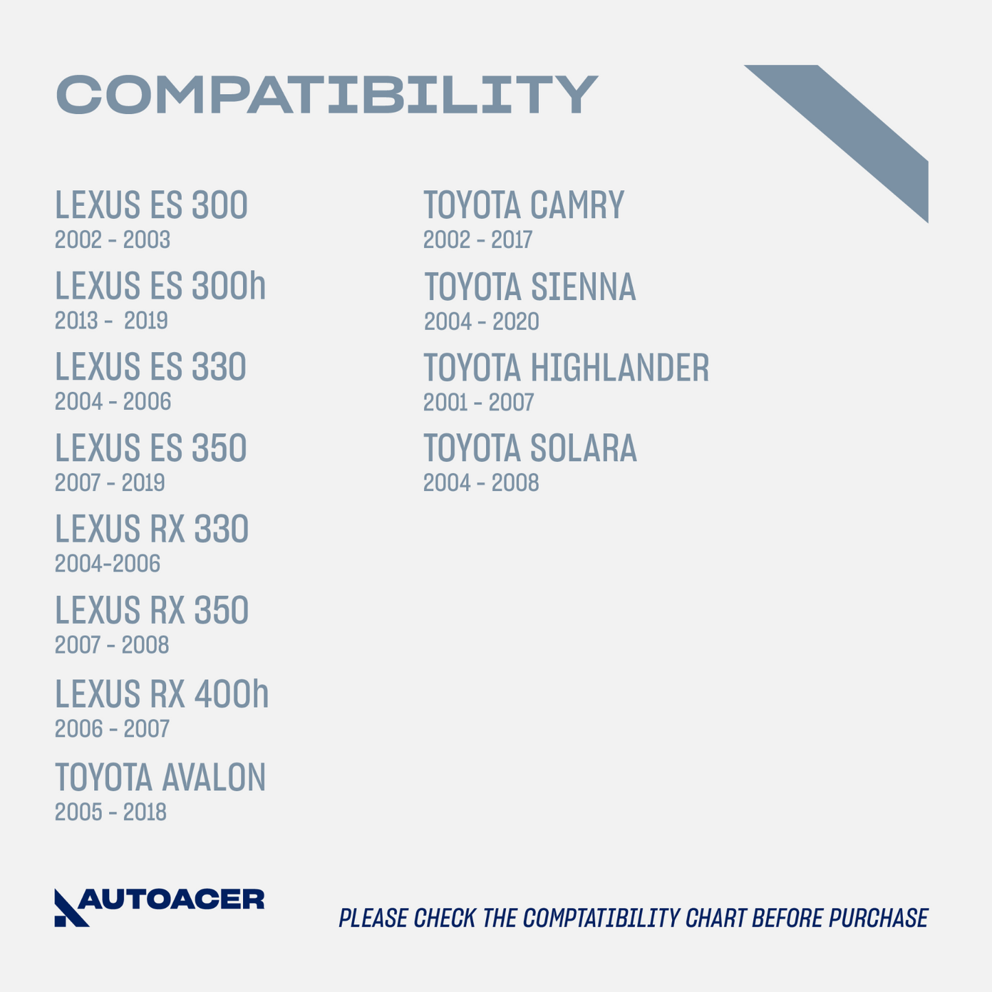 AUTOACER 4p Front Lower Control Arm Bushings For Lexus ES RX Toyota Sienna Camry