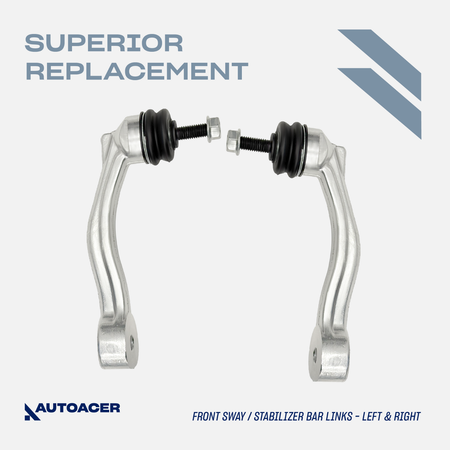 AUTOACER -8p Front Control Trailing Arms Stabilizer Links for Jaguar S-Type XF