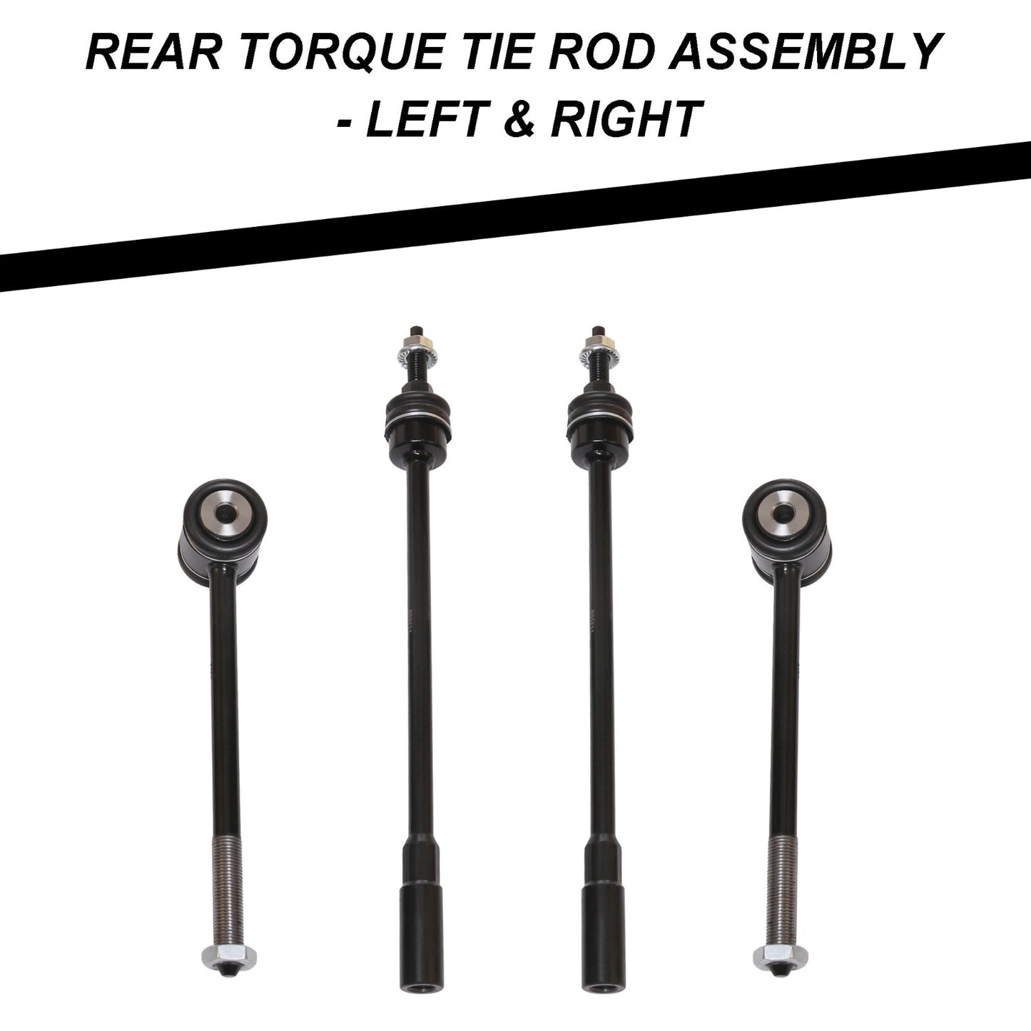 AUTOACER - 4pc Front Outer & Rear Torque Tie Rod Assembly for Jaguar XF XK 10-16