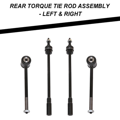 AUTOACER - 4pc Front Outer & Rear Torque Tie Rod Assembly for Jaguar XF XK 10-16