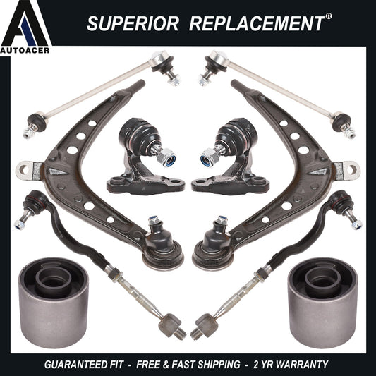 Complete Front Suspension Control Arm Kit 10 pcs for BMW E46 325xi 330xi 2001-05
