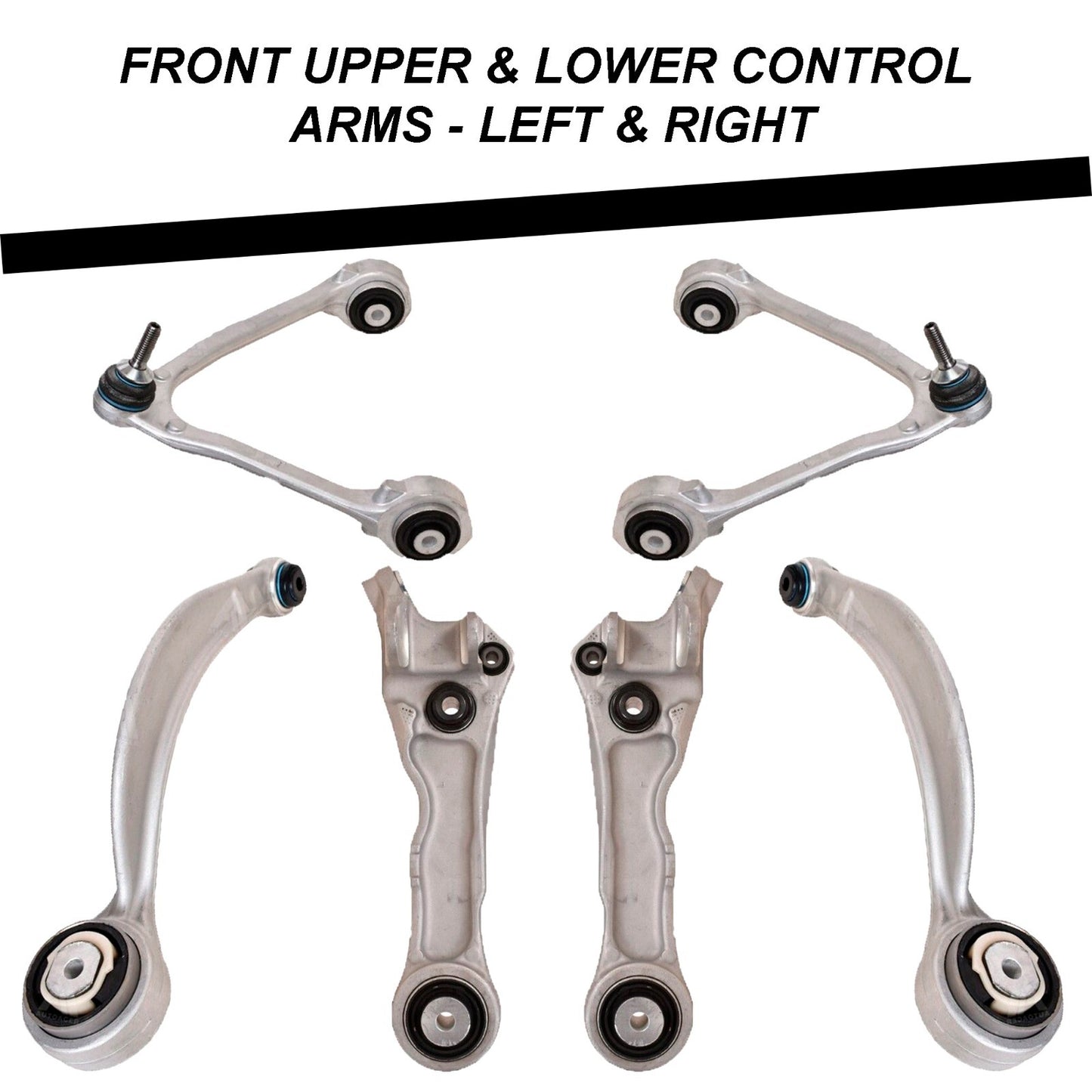 Front & Rear, Upper & Lower Control Arms, Links, Tie Rods Kit 22pc for JAGUAR XK