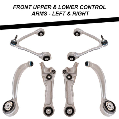 Front & Rear, Upper & Lower Control Arms, Links, Tie Rods Kit 22pc for JAGUAR XK