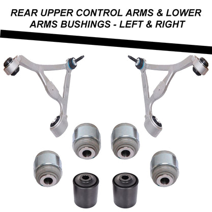 Front & Rear, Upper & Lower Control Arms, Links, Tie Rods Kit 22pc for JAGUAR XK
