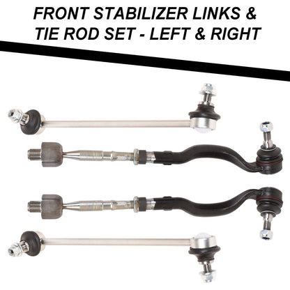 Front Suspension Control Arms PU Bushings links Tie rods Ball Joints for BMW E46