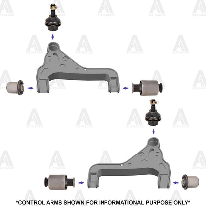 AUTOACER - 6p Front Lower Control Arm Bushing & Ball Joint Kit For Ford Explorer