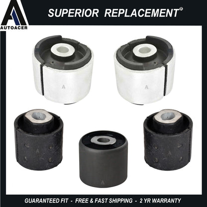 Rear Subframe Differential & Axle Control Arm Bushings 5 pc for BMW E46 3 SERIES