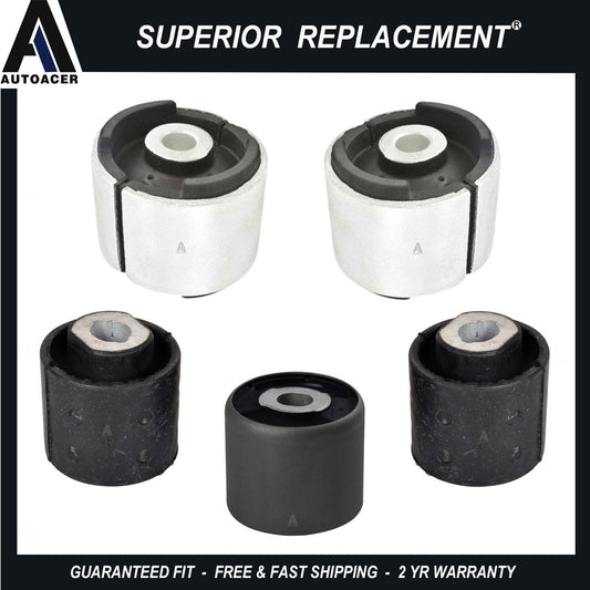 Rear Subframe Differential & Axle Control Arm Bushings 5 pc for BMW E46 3 SERIES
