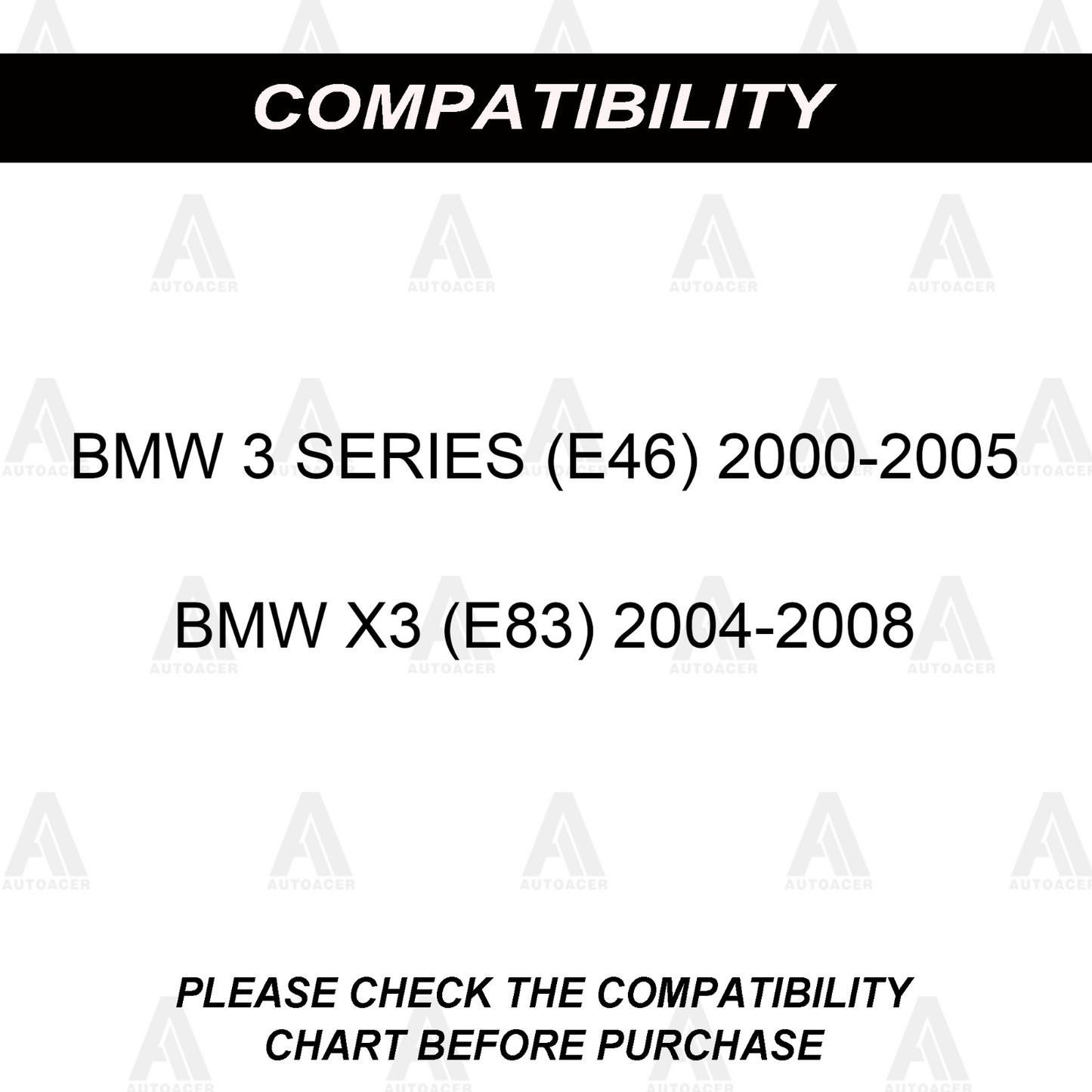 Rear Subframe Differential & Axle Control Arm Bushings 5 pc for BMW E46 3 SERIES