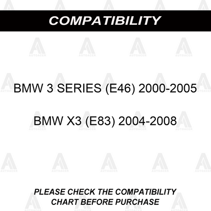 Rear Subframe Differential & Axle Control Arm Bushings 5 pc for BMW E46 3 SERIES